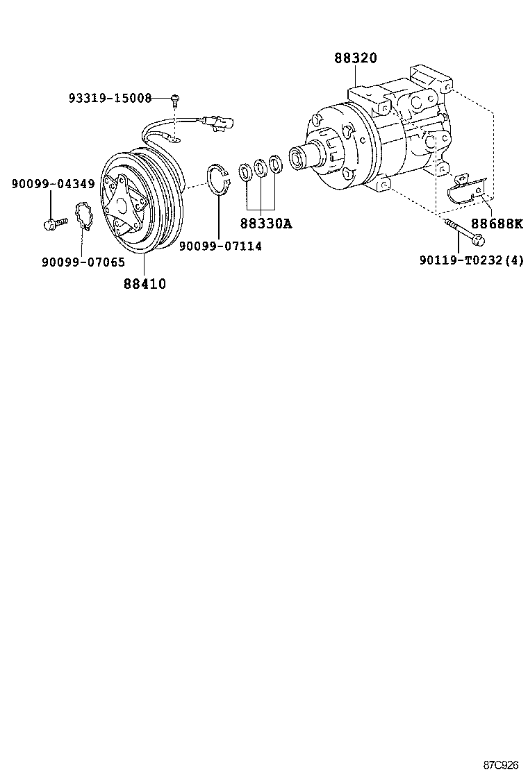  HILUX |  HEATING AIR CONDITIONING COMPRESSOR