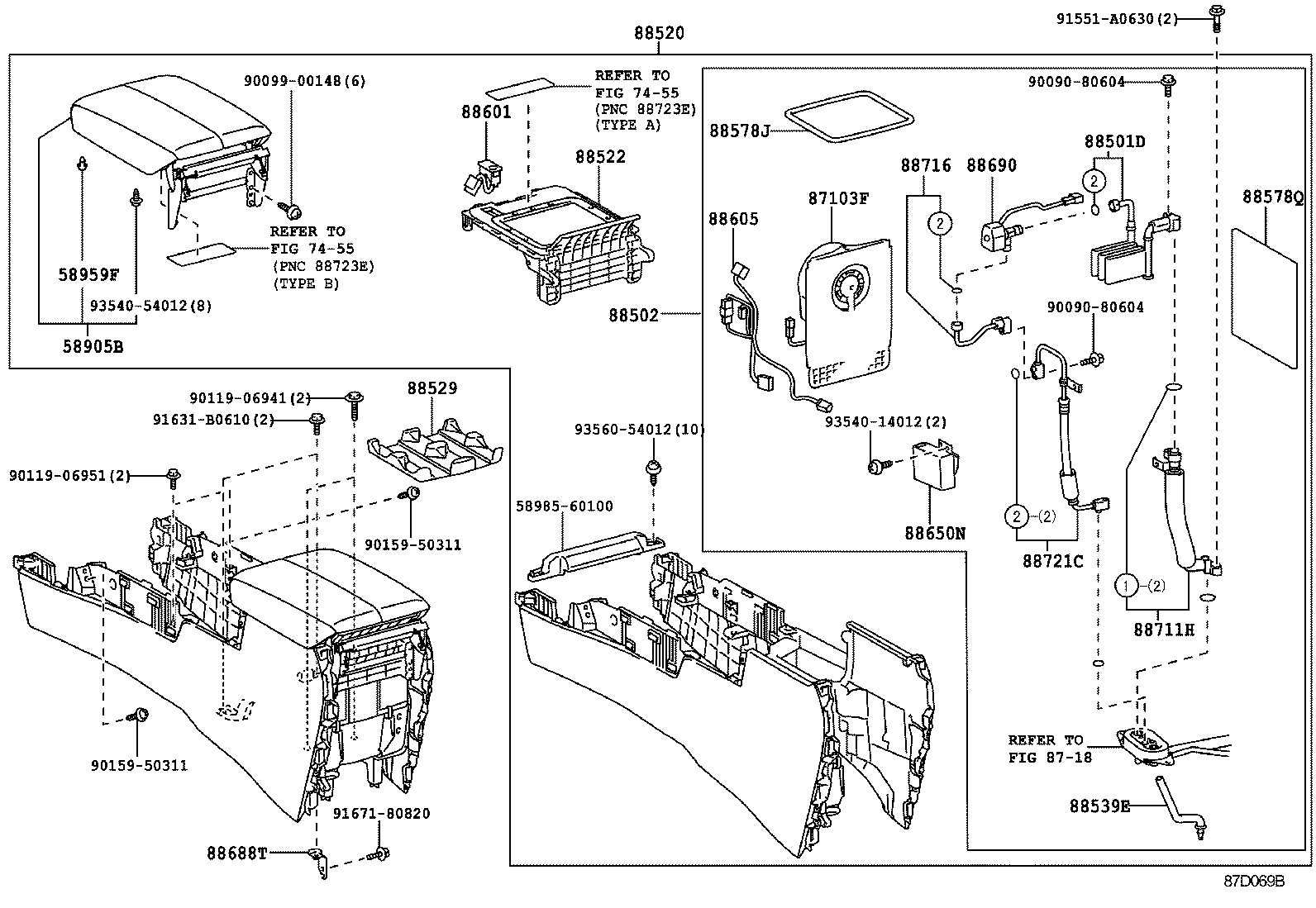  GX400 460 |  HEATING AIR CONDITIONING COOLER UNIT