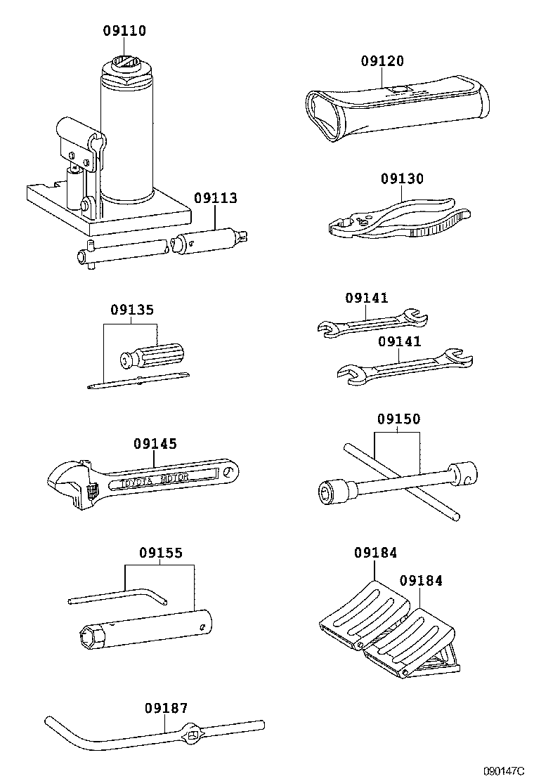  COASTER |  STANDARD TOOL