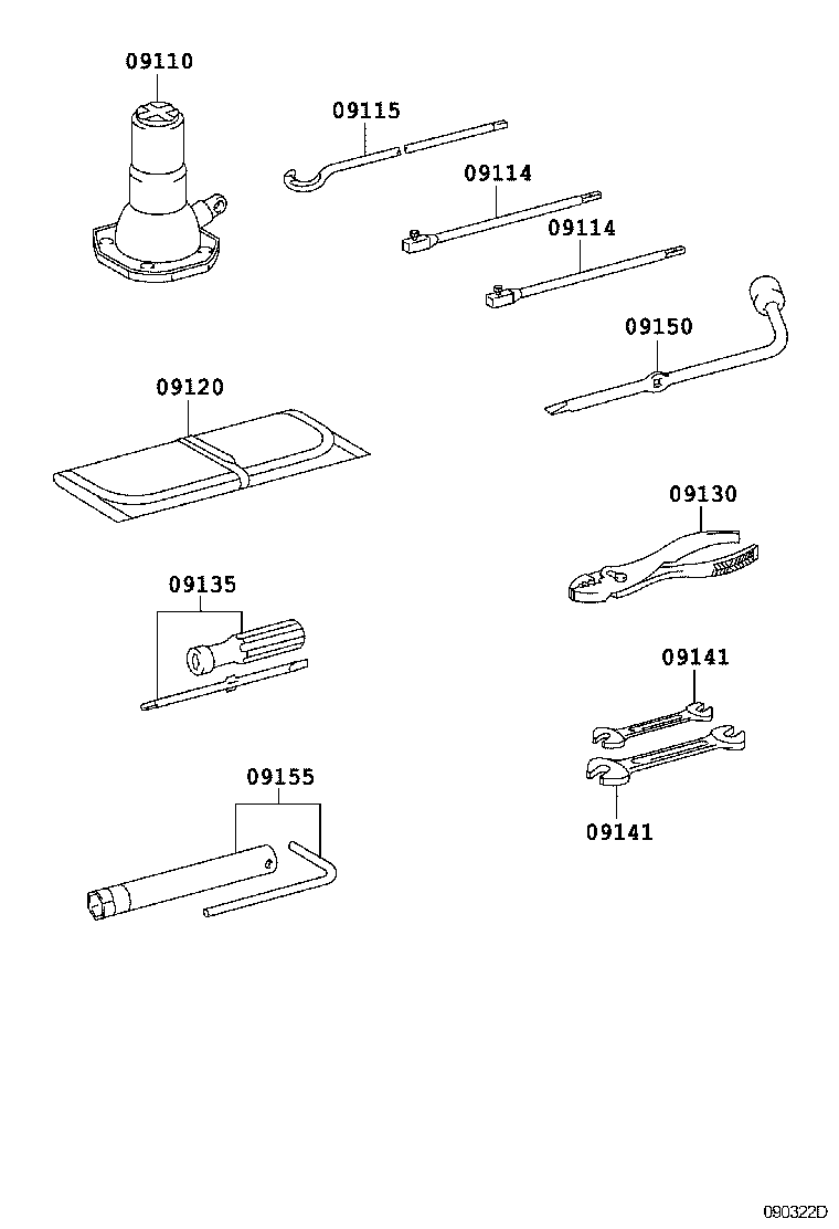  FORTUNER |  STANDARD TOOL