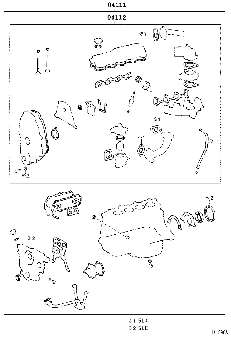  HILUX |  ENGINE OVERHAUL GASKET KIT