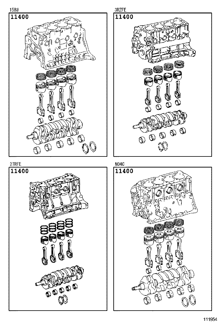  COASTER CHINA |  SHORT BLOCK ASSEMBLY