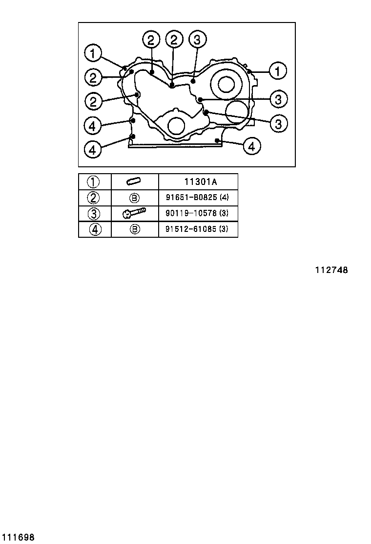  DYNA |  TIMING GEAR COVER REAR END PLATE