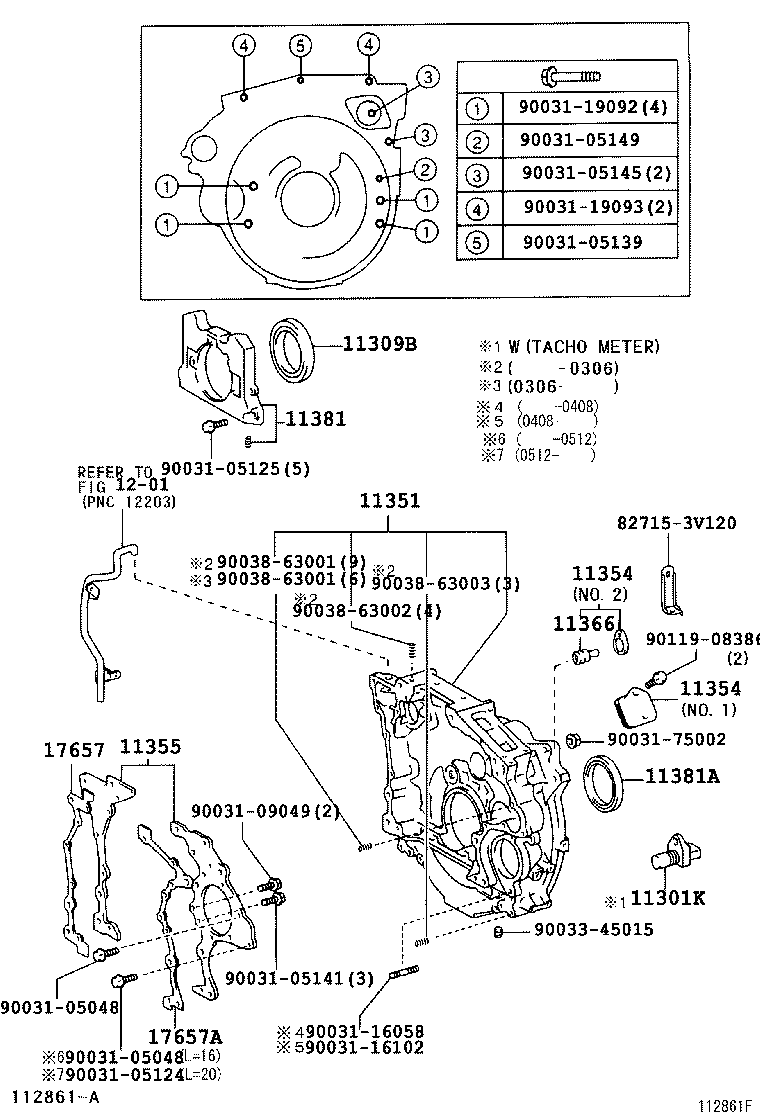  DYNA |  TIMING GEAR COVER REAR END PLATE