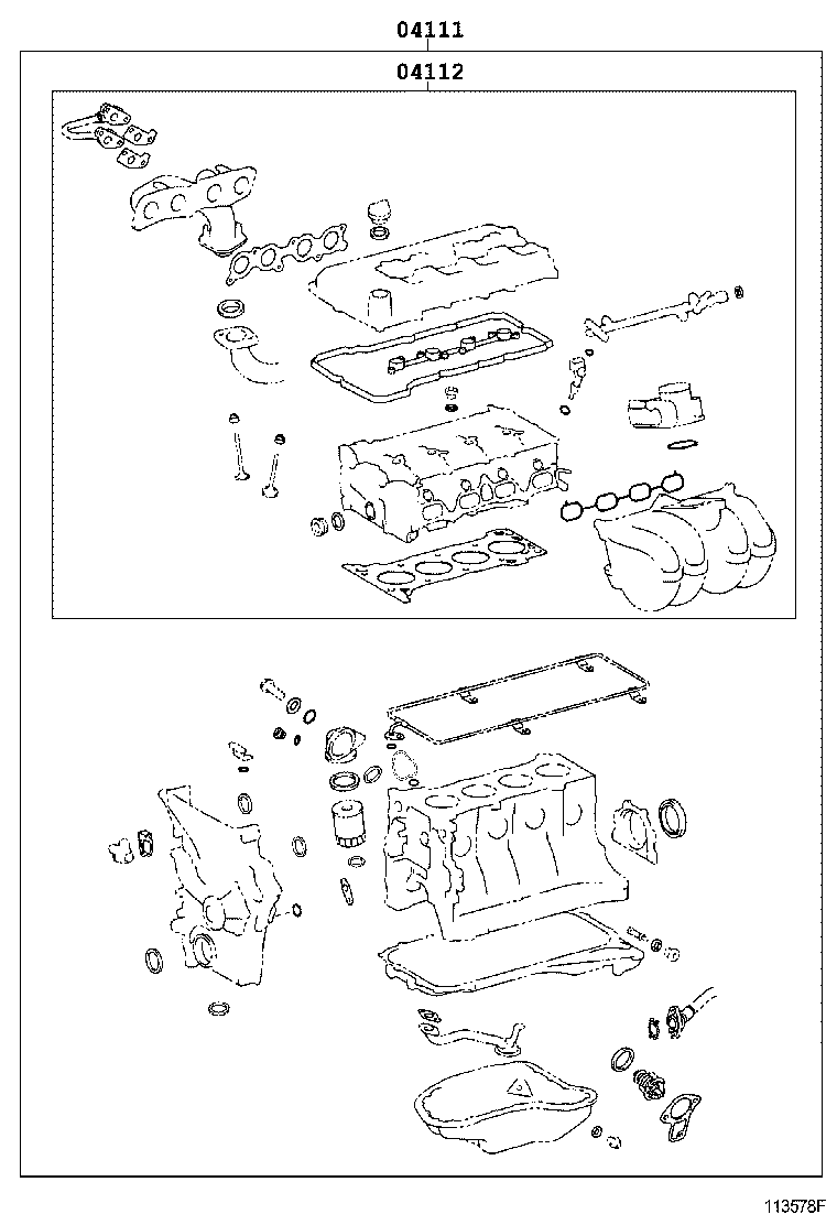  HIACE |  ENGINE OVERHAUL GASKET KIT