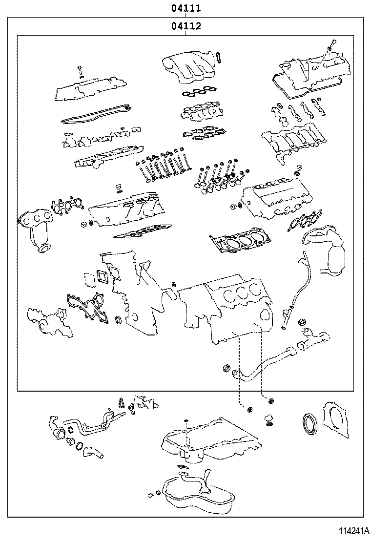  ES240 350 |  ENGINE OVERHAUL GASKET KIT