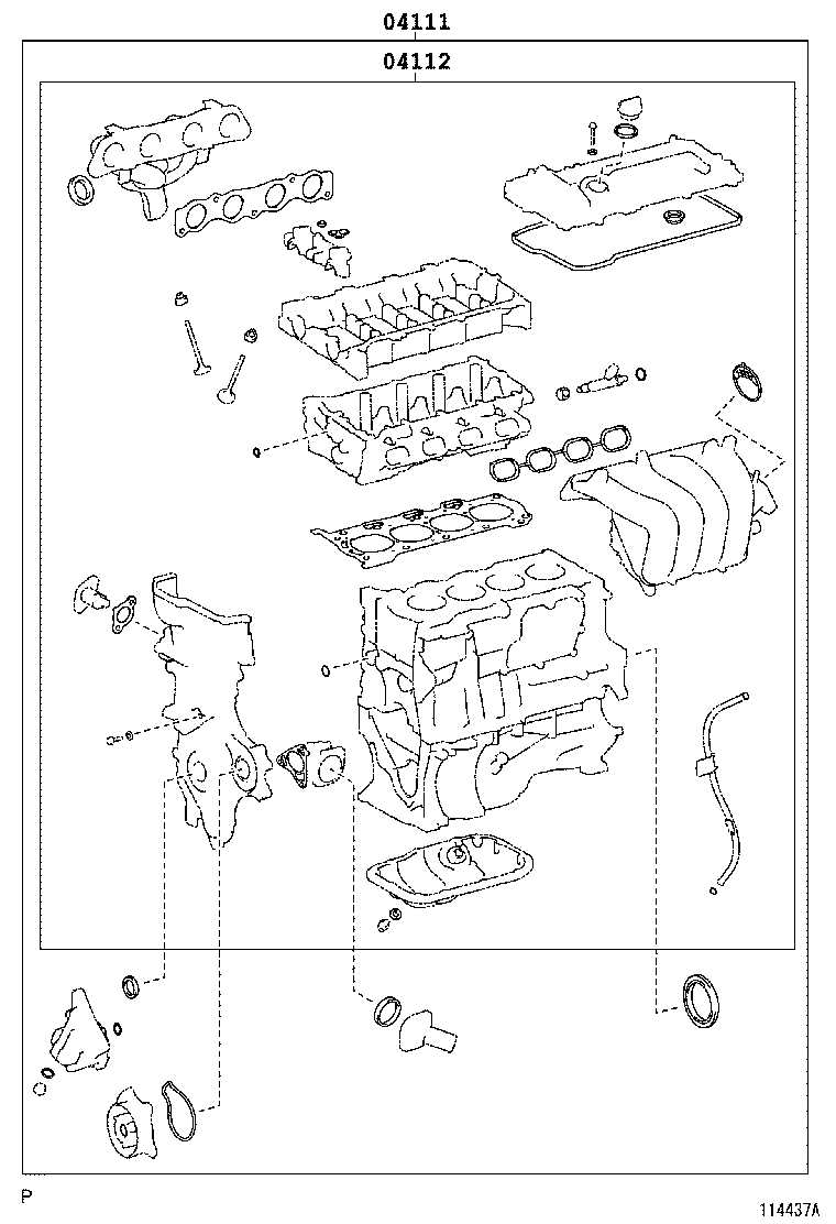  AURIS UKP |  ENGINE OVERHAUL GASKET KIT