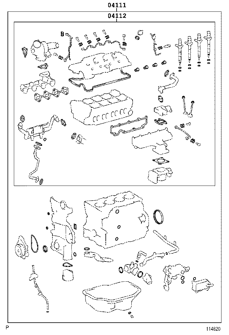  AURIS UKP |  ENGINE OVERHAUL GASKET KIT