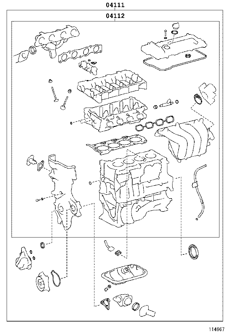  COROLLA CHINA |  ENGINE OVERHAUL GASKET KIT