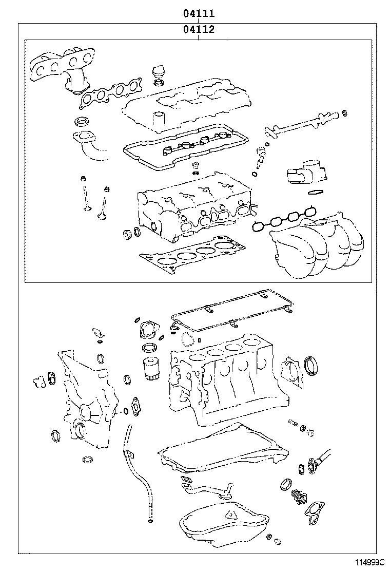  COASTER |  ENGINE OVERHAUL GASKET KIT