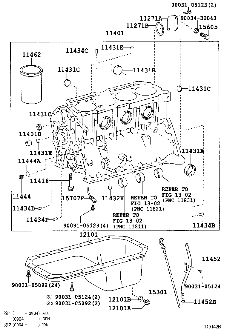  DYNA |  CYLINDER BLOCK