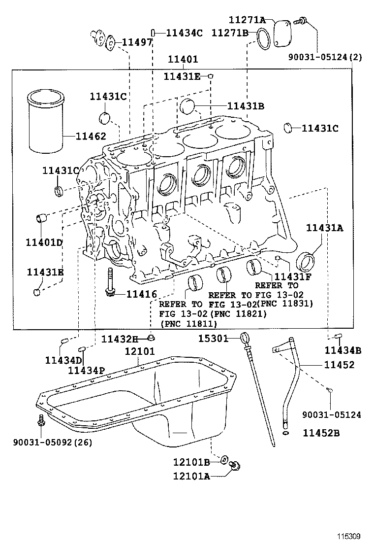  DYNA |  CYLINDER BLOCK