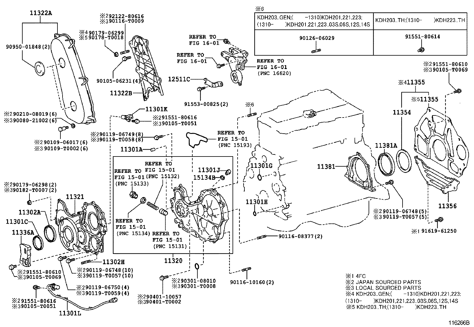  HIACE |  TIMING GEAR COVER REAR END PLATE