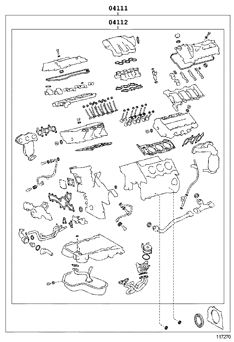  HIGHLANDER KLUGER |  ENGINE OVERHAUL GASKET KIT