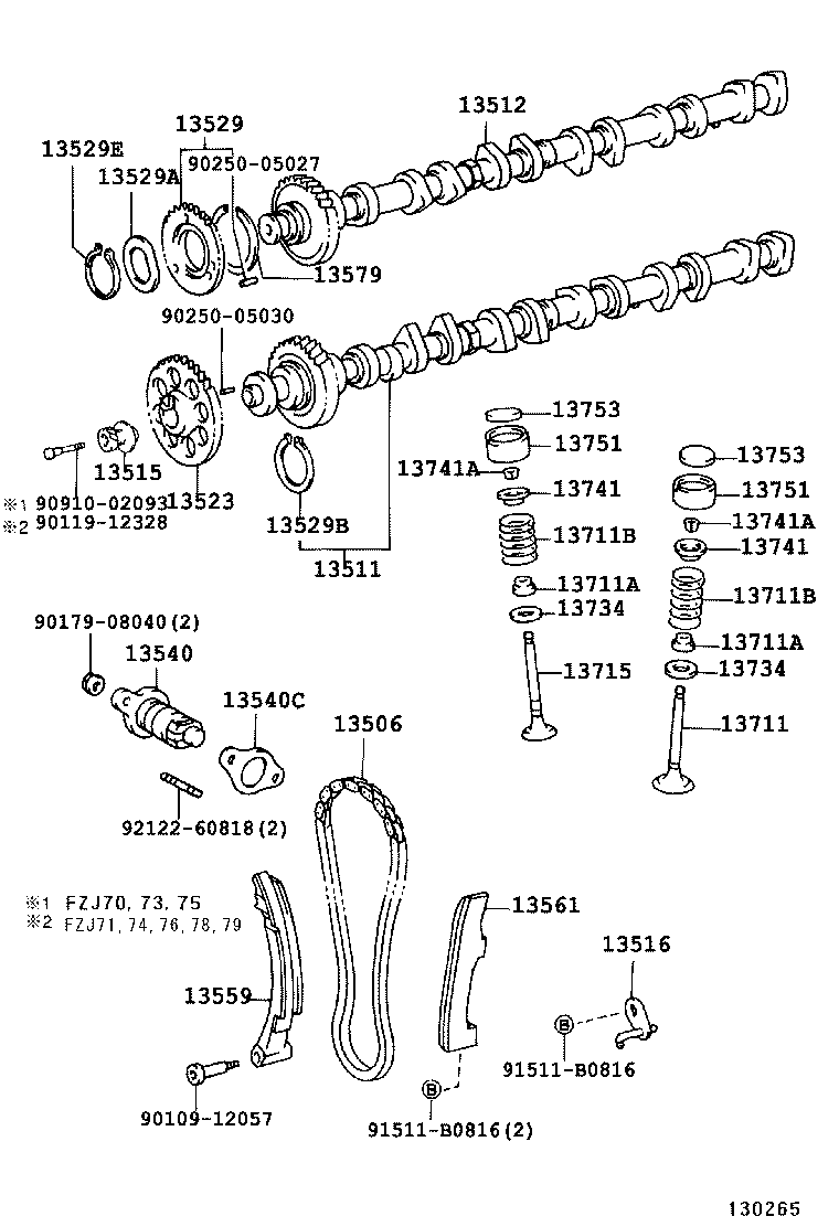  LAND CRUISER 70 |  CAMSHAFT VALVE