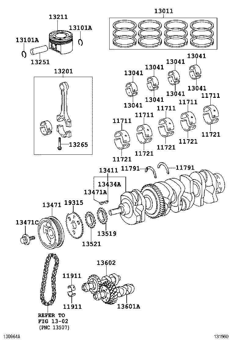  ES240 350 |  CRANKSHAFT PISTON