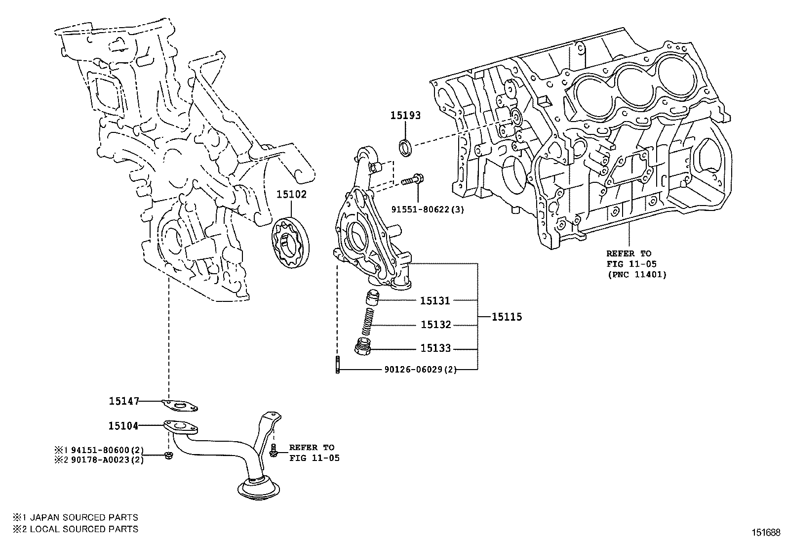  AVALON |  ENGINE OIL PUMP