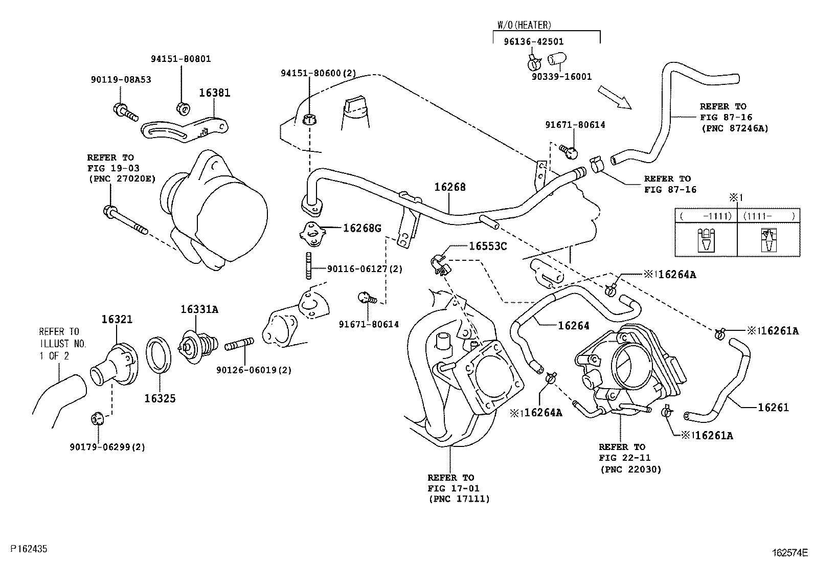  YARIS |  RADIATOR WATER OUTLET