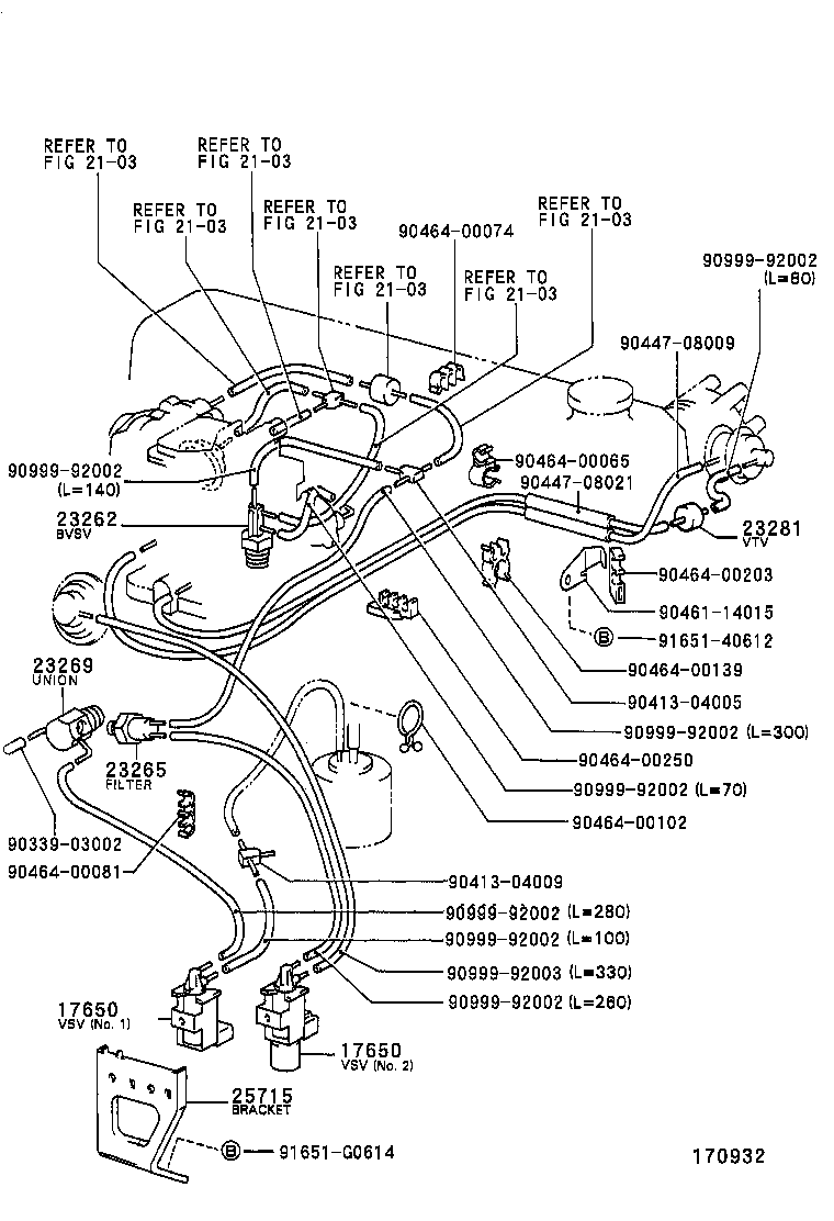  HILUX 4RUNNER |  VACUUM PIPING