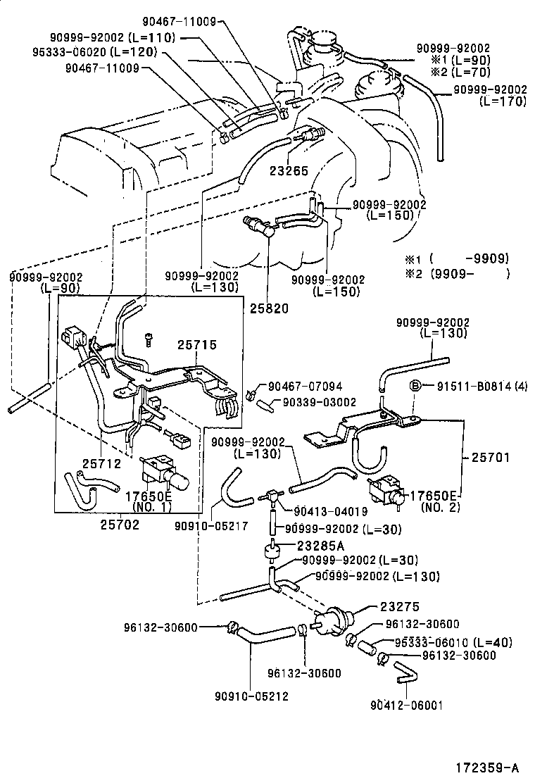  LAND CRUISER 80 |  VACUUM PIPING