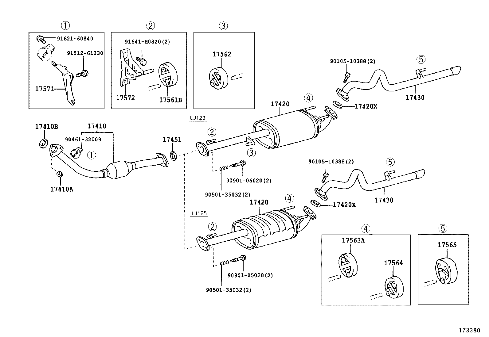  LAND CRUISER PRADO |  EXHAUST PIPE