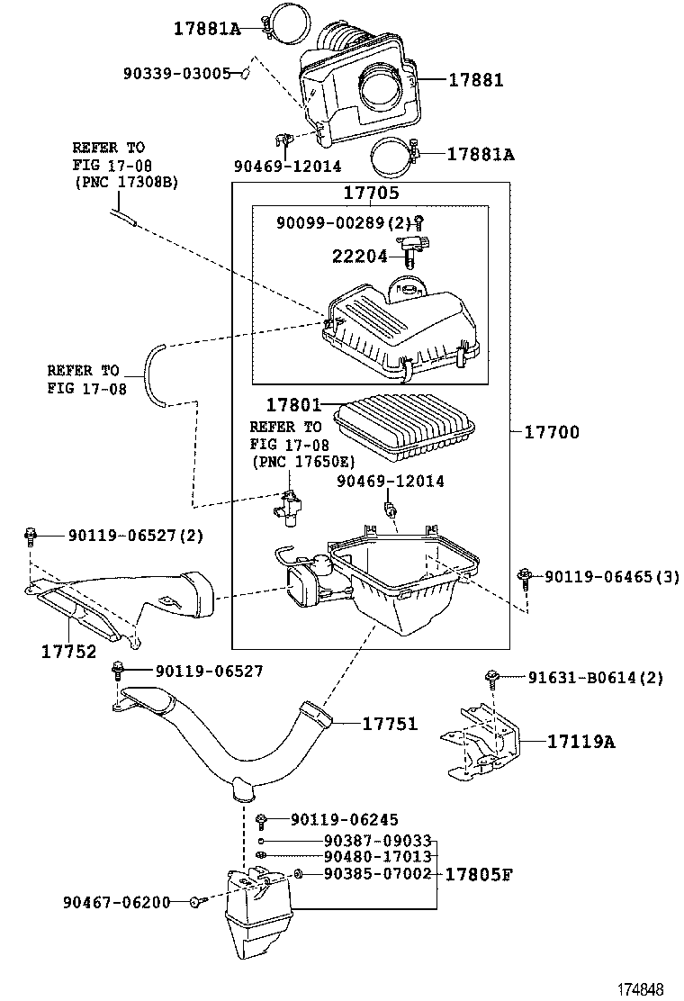  ES240 350 |  AIR CLEANER