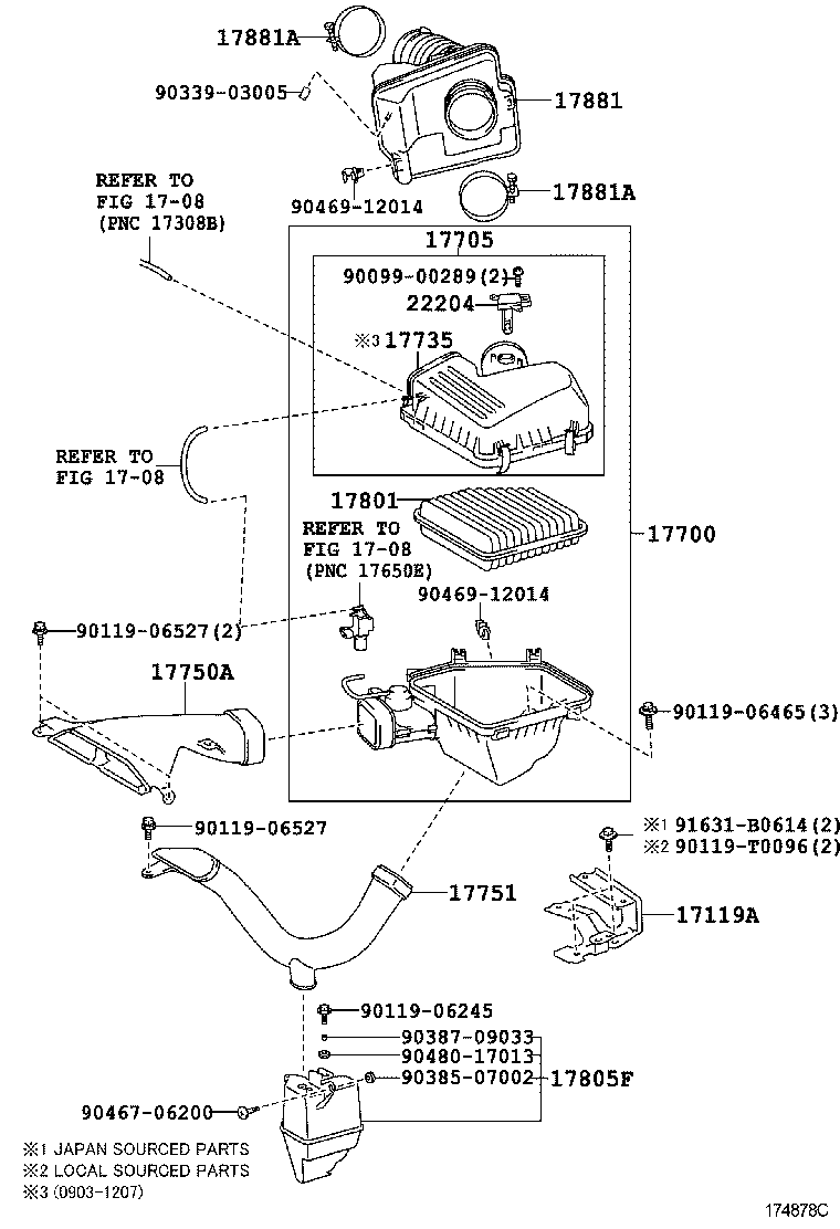  CAMRY HYBRID ASIA |  AIR CLEANER