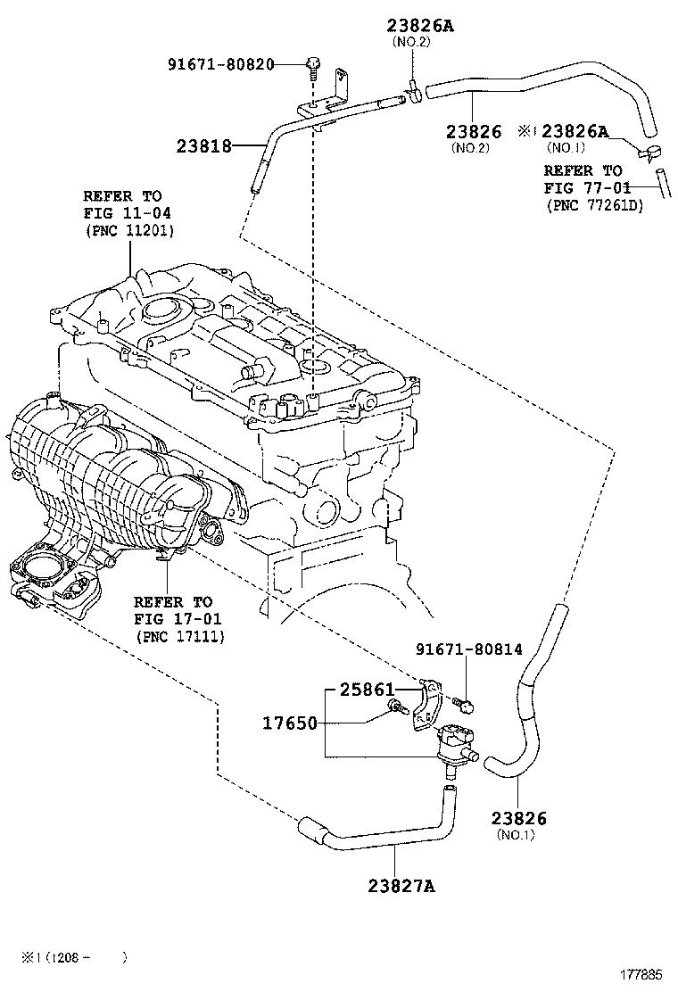  PRIUS PLUG IN HBD |  VACUUM PIPING