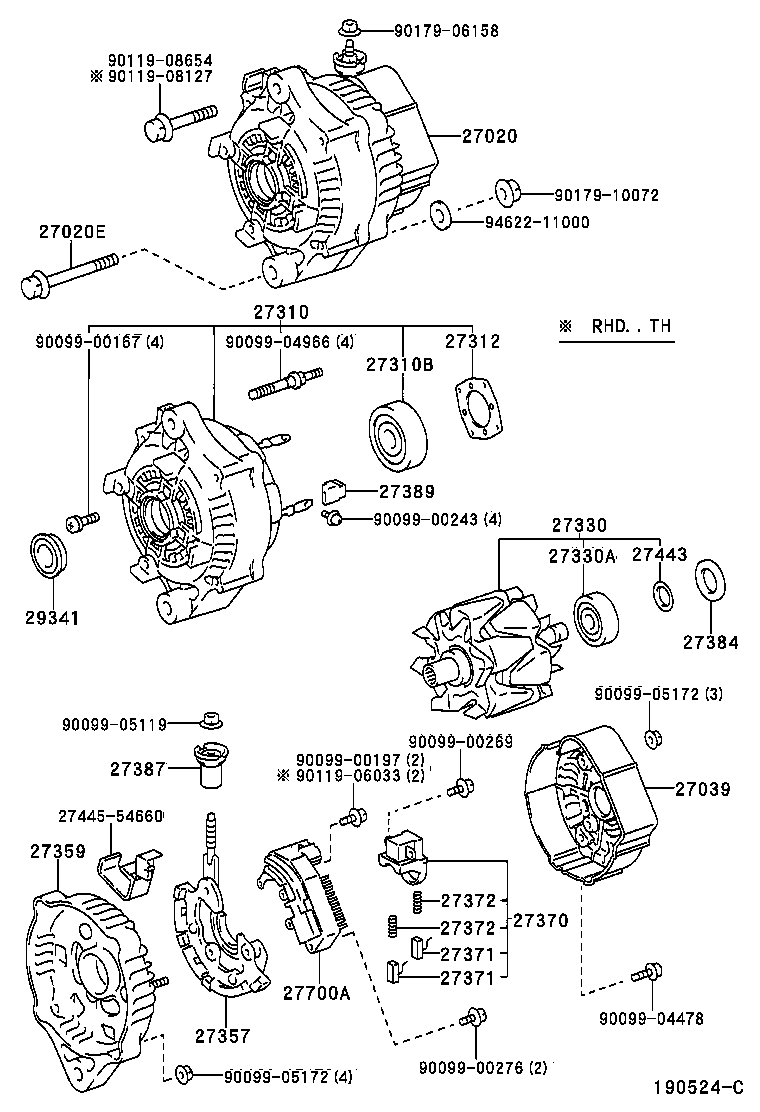 HILUX |  ALTERNATOR