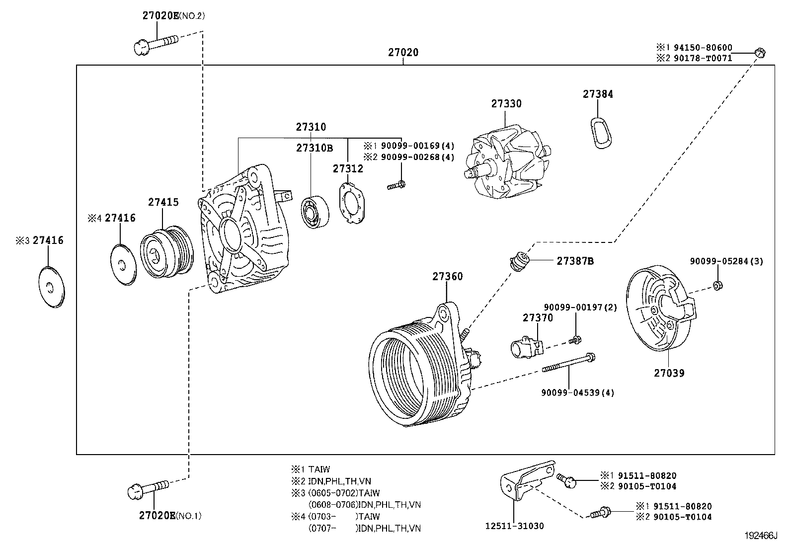  CAMRY HYBRID ASIA |  ALTERNATOR