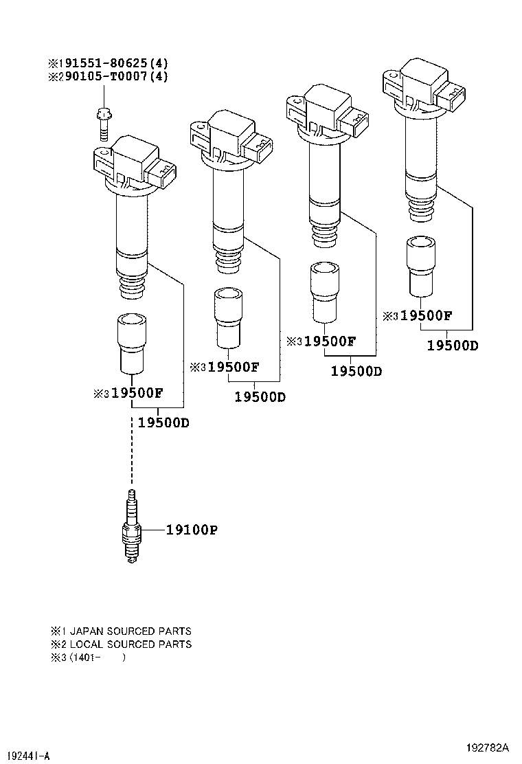  VIOS |  IGNITION COIL SPARK PLUG