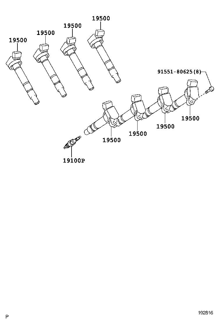  IS F |  IGNITION COIL SPARK PLUG