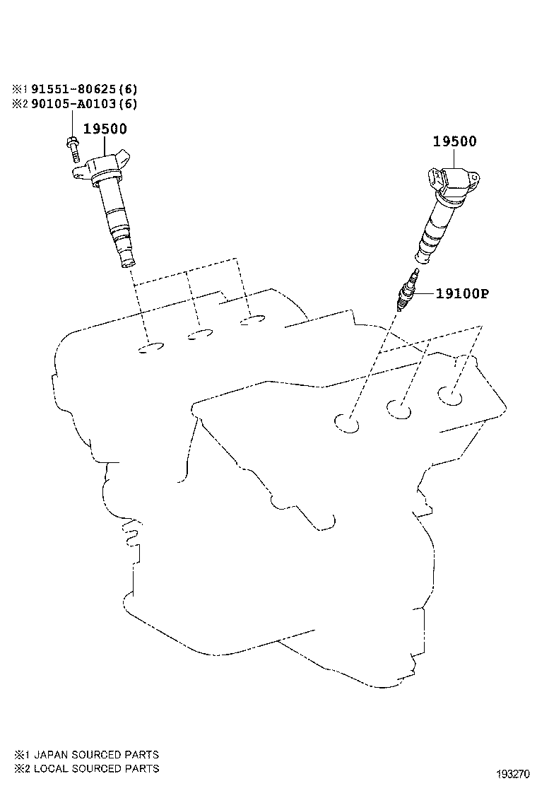  AVALON |  IGNITION COIL SPARK PLUG