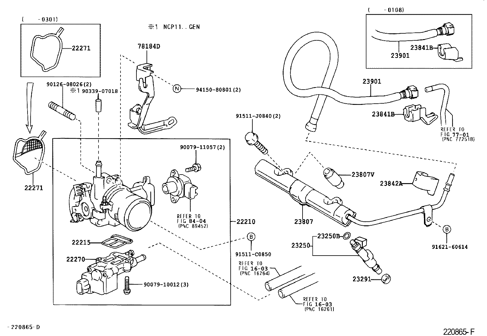 TOYOTA YARIS ECHONCP12LBEMRK TOOLENGINEFUEL FUEL INJECTION SYSTEM Japan Parts EU