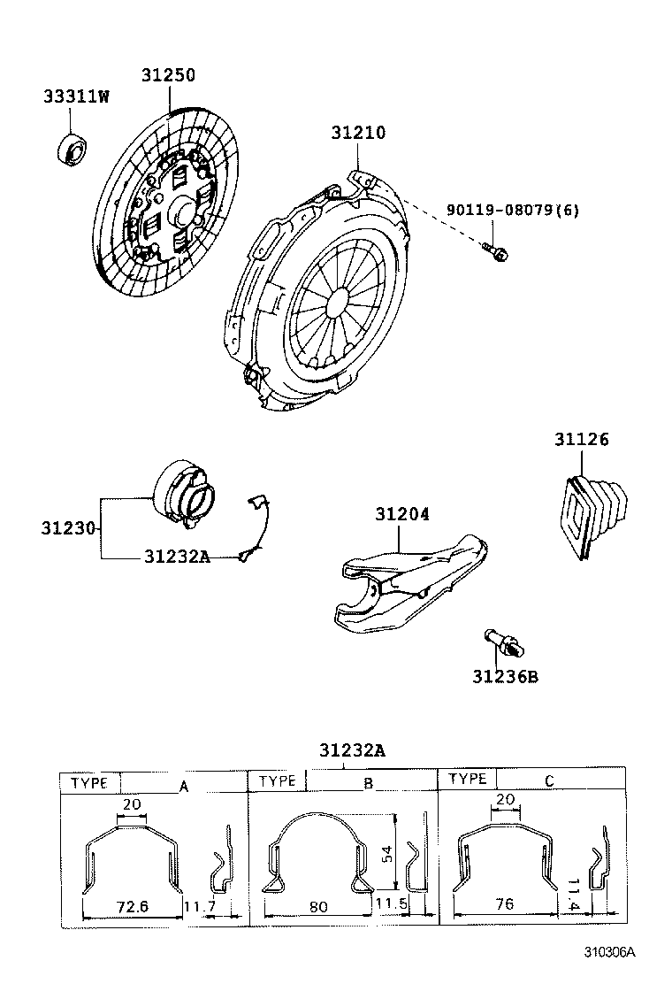  HILUX 4RUNNER |  CLUTCH RELEASE FORK