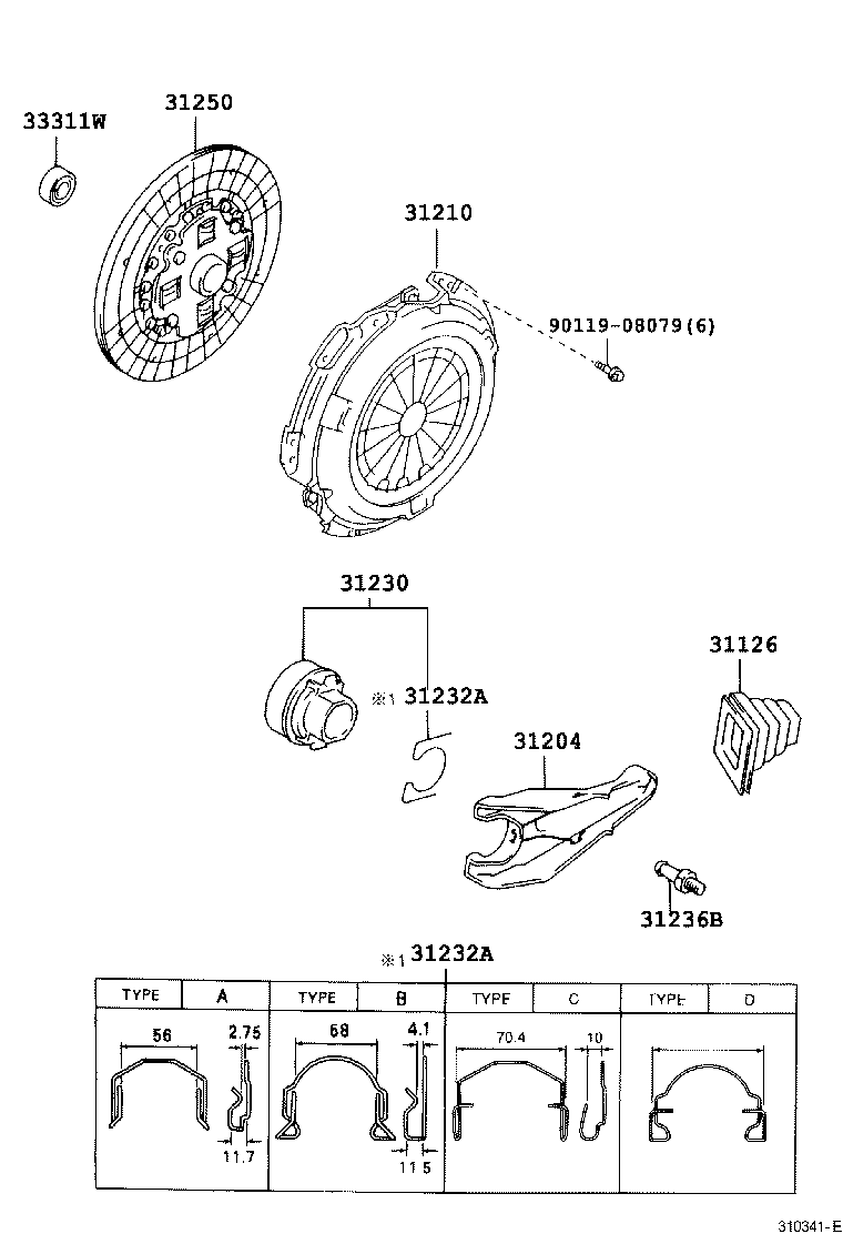  CROWN COMFORT |  CLUTCH RELEASE FORK