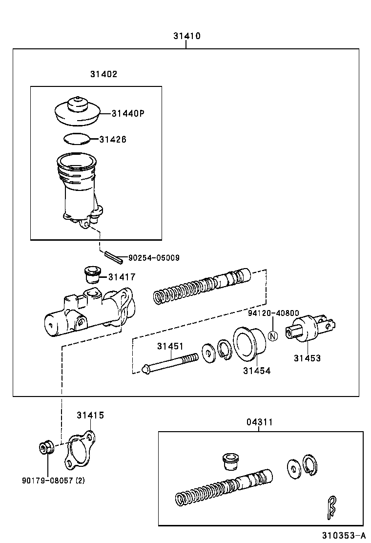  HILUX |  CLUTCH MASTER CYLINDER