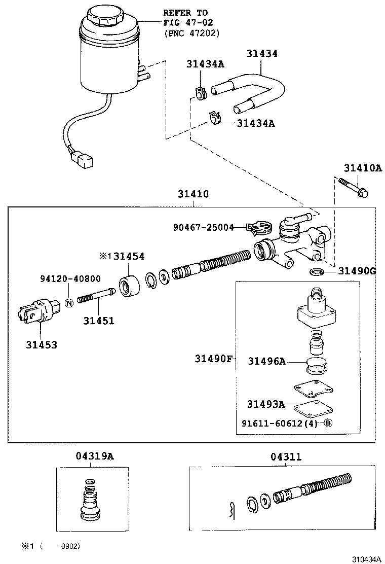  COASTER |  CLUTCH MASTER CYLINDER