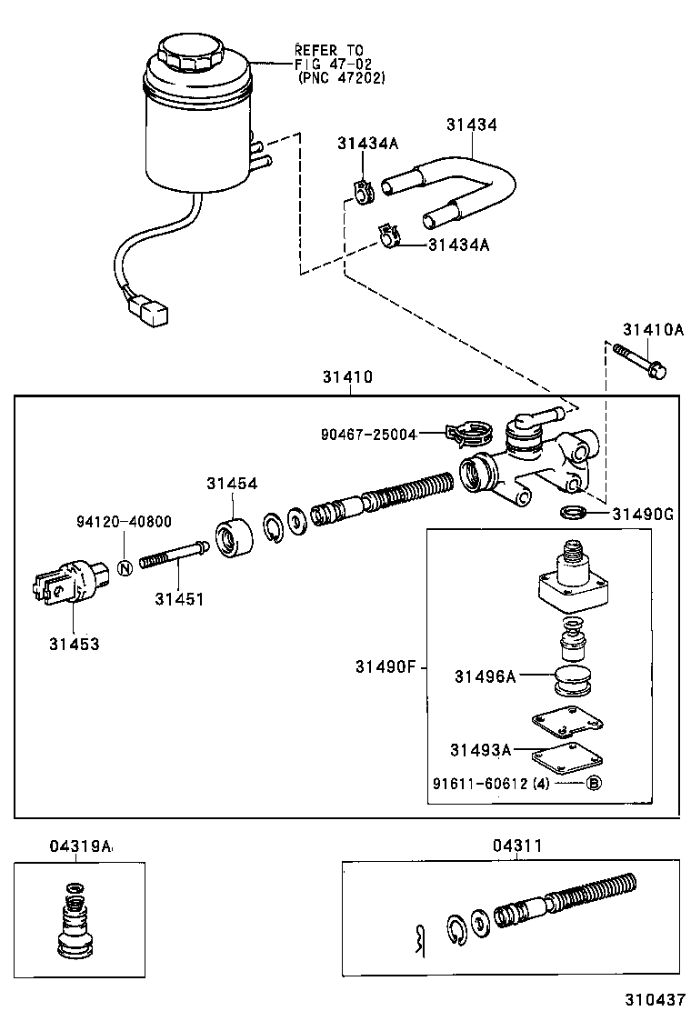  COASTER |  CLUTCH MASTER CYLINDER