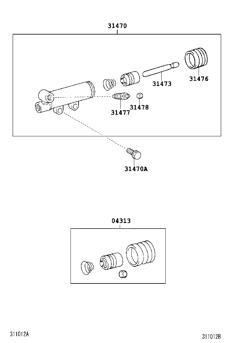  DYNA |  CLUTCH RELEASE CYLINDER