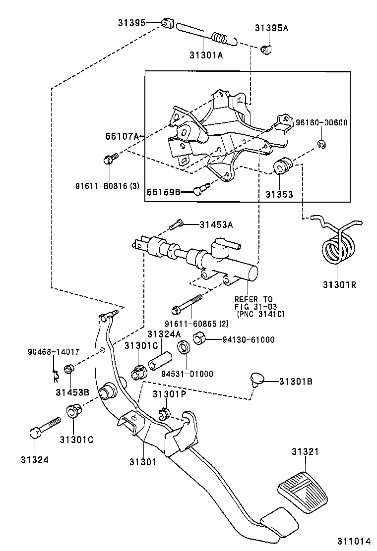  DYNA |  CLUTCH PEDAL FLEXIBLE HOSE