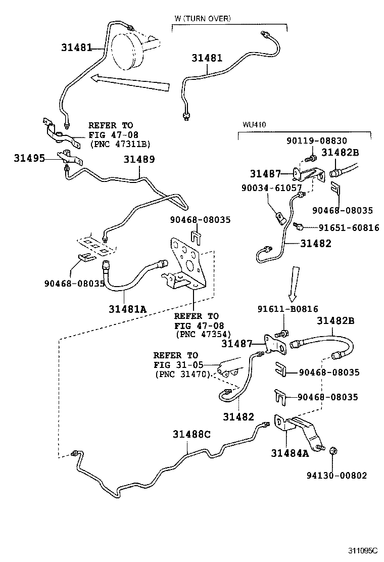  DYNA |  CLUTCH PEDAL FLEXIBLE HOSE