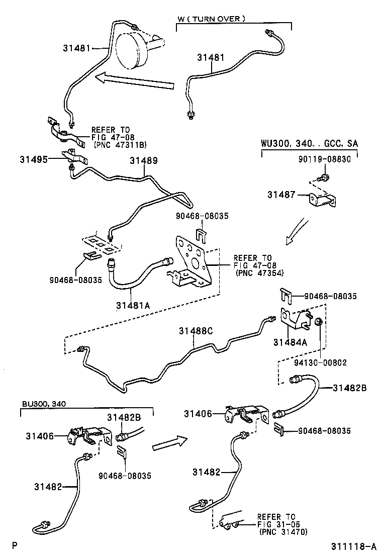  DYNA |  CLUTCH PEDAL FLEXIBLE HOSE