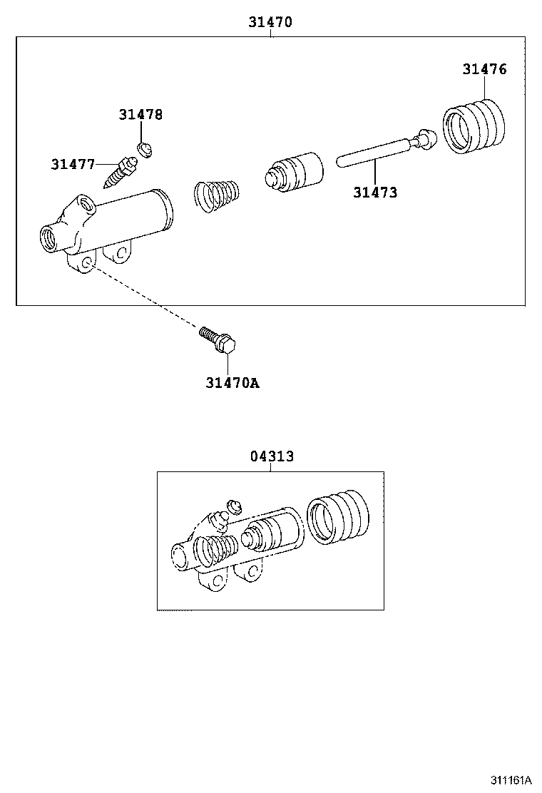  COASTER |  CLUTCH RELEASE CYLINDER