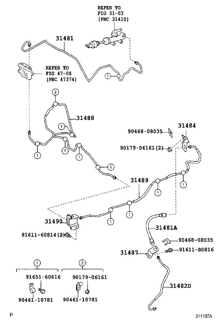  COASTER CHINA |  CLUTCH PEDAL FLEXIBLE HOSE