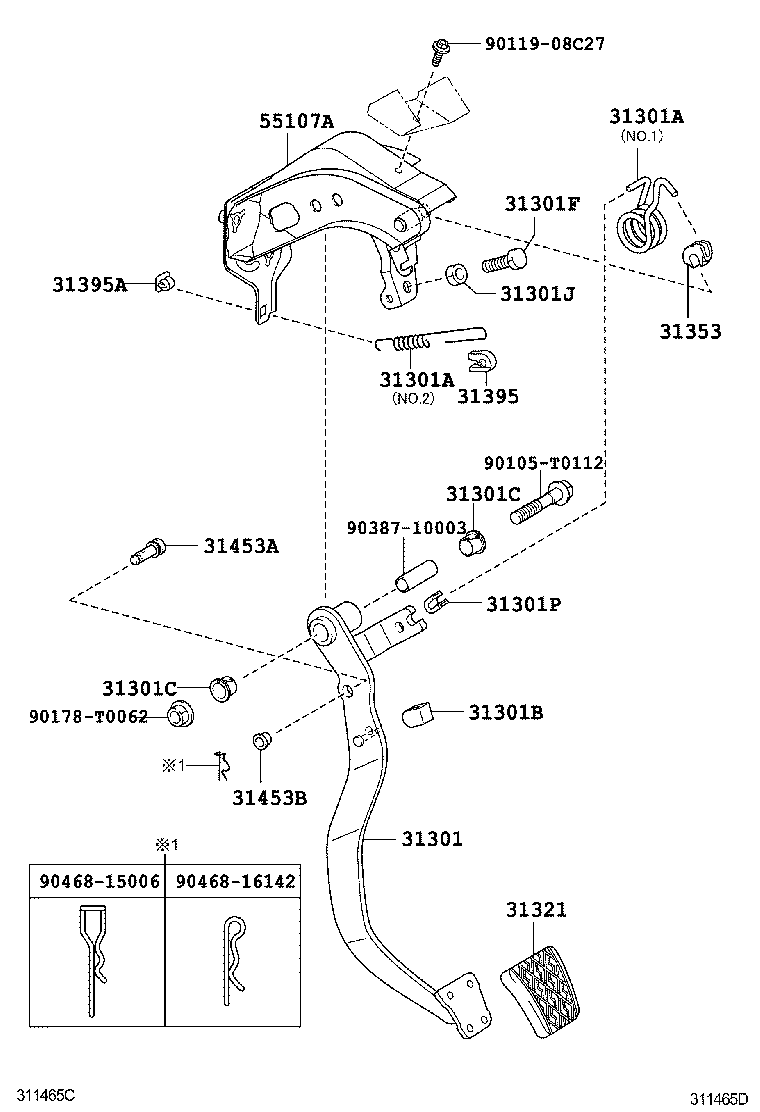  FORTUNER |  CLUTCH PEDAL FLEXIBLE HOSE