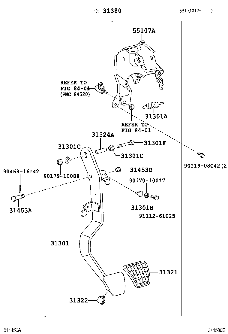  YARIS |  CLUTCH PEDAL FLEXIBLE HOSE