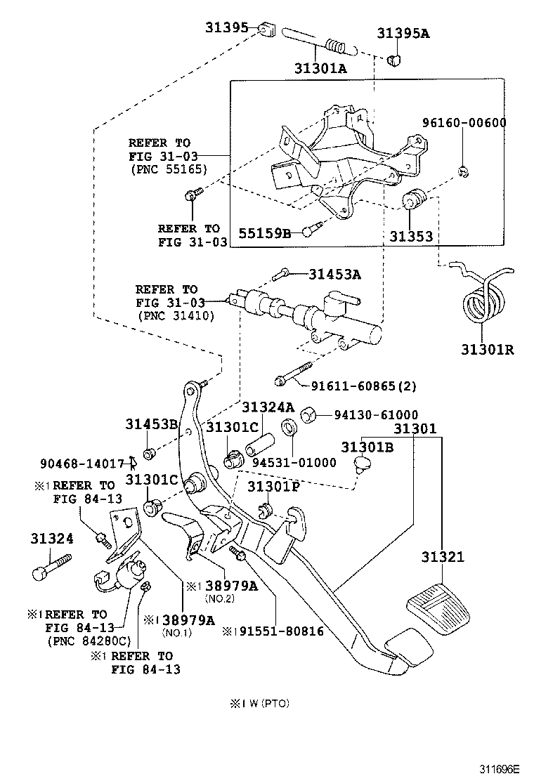  DYNA |  CLUTCH PEDAL FLEXIBLE HOSE