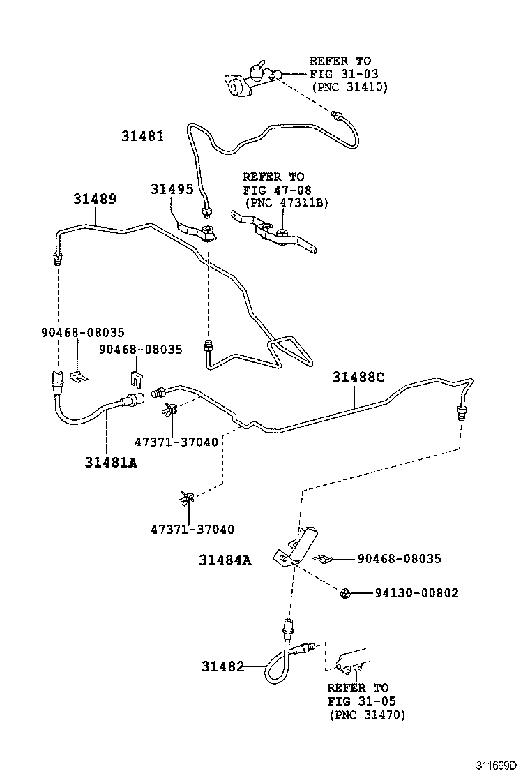  DYNA |  CLUTCH PEDAL FLEXIBLE HOSE