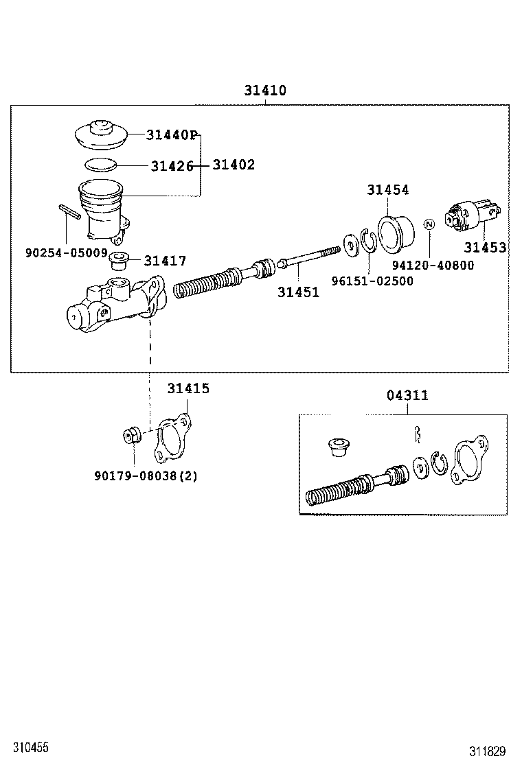  LAND CRUISER 70 |  CLUTCH MASTER CYLINDER